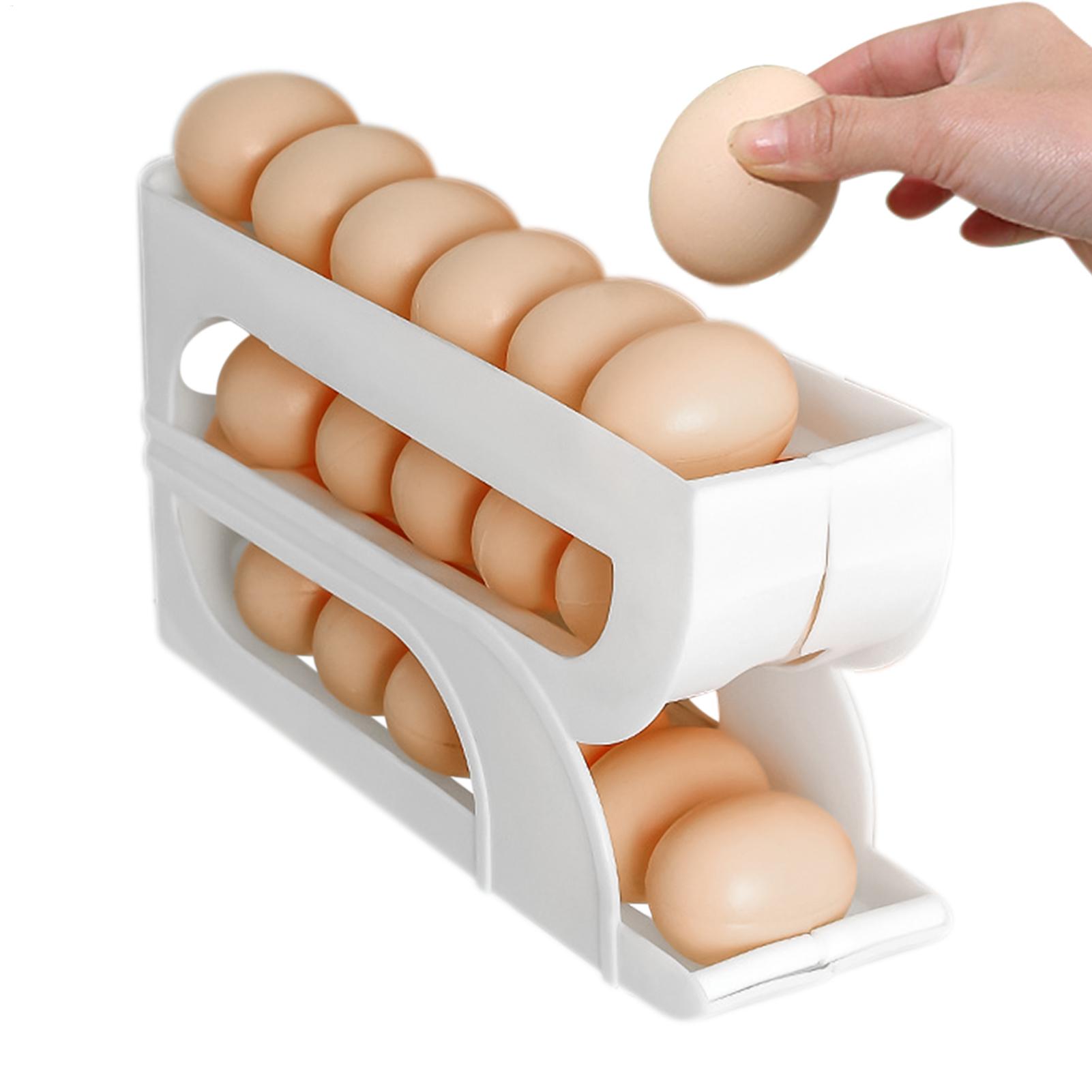 Meal Prep Eggs - Buzdolabı için Yumurta Kabı 3 Katlı