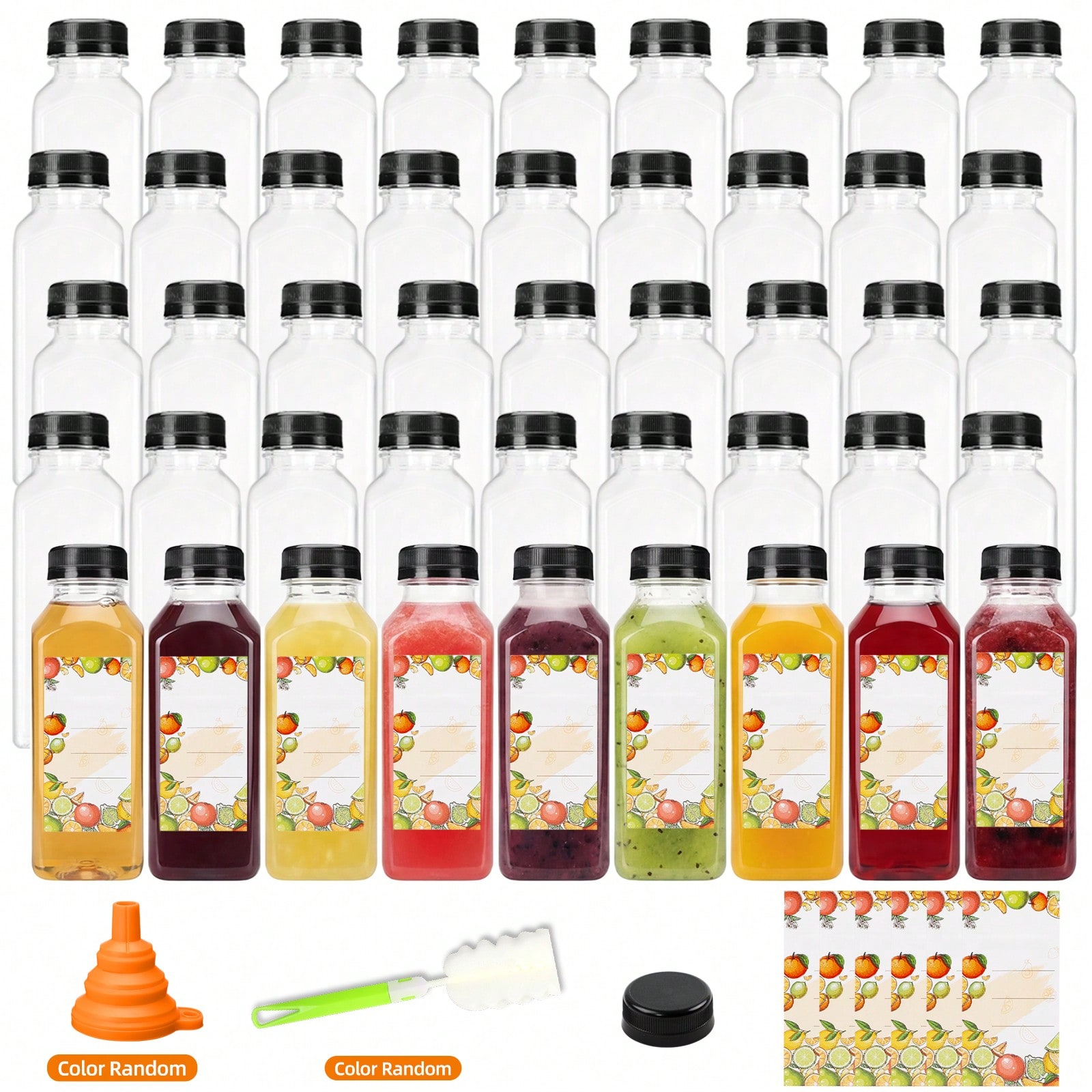 Meal Prep Juice - Plastik Meyve Suyu Şişeleri Modern Şık