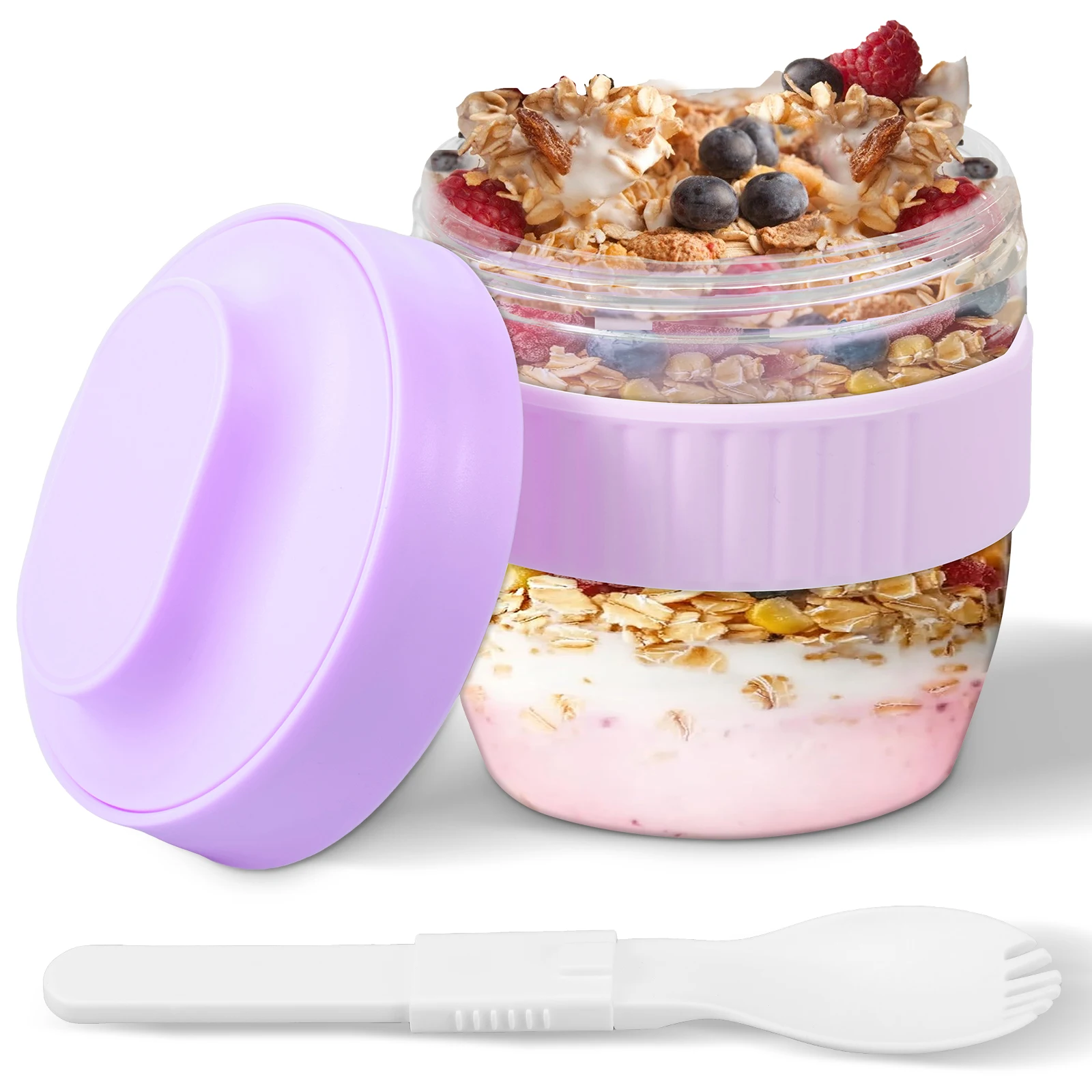 Meal Prep Overnight Oats - Çift Katmanlı Gece Boyu Yulaf Ezmesi