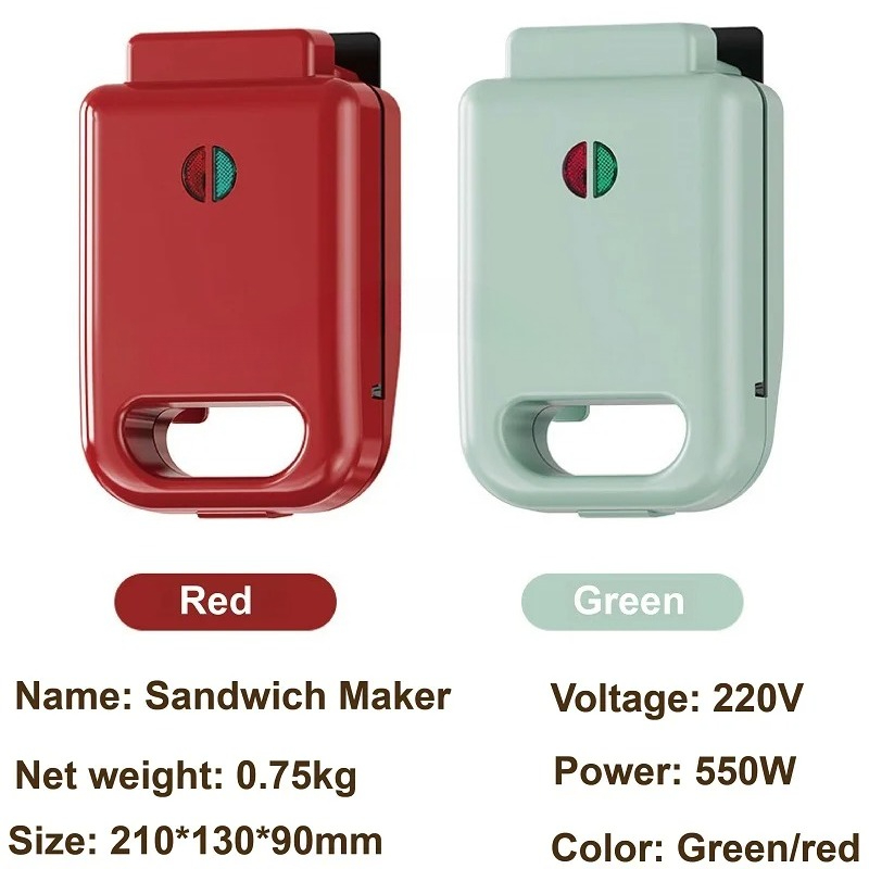 Breakfast Sandwich Press - Waffle Makinesi Tost Makinesi Çok Fonksiyonlu