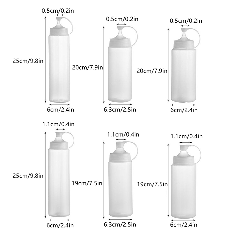 Sauce Squeeze Bottle - Mutfak Baharatı Salata Sosu Zeytinyağı Şişesi