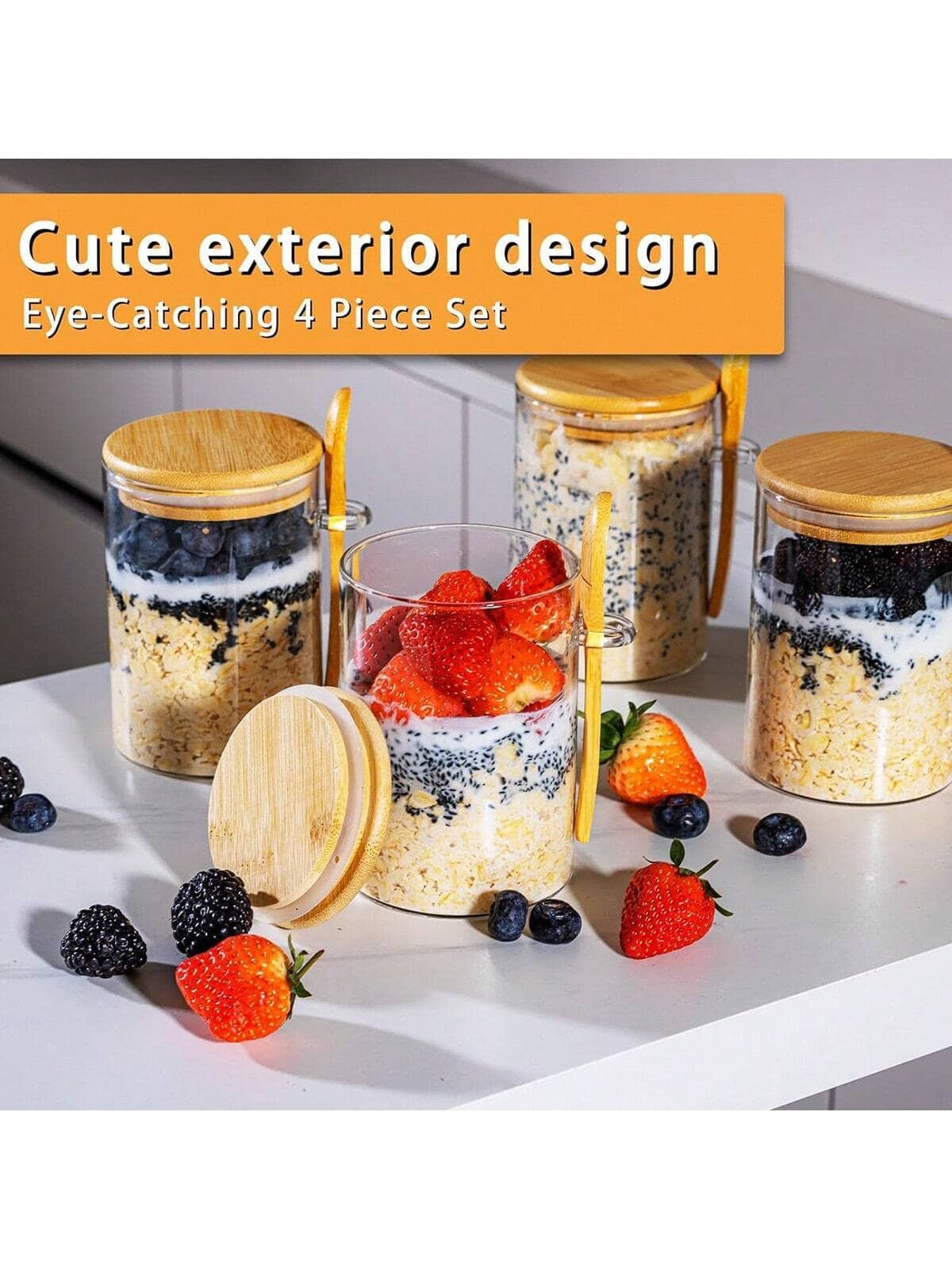 4'lü Paket Gece Yavru Buğdayı  - Meal Prep Overnight Oats incelemesi ve fiyatı