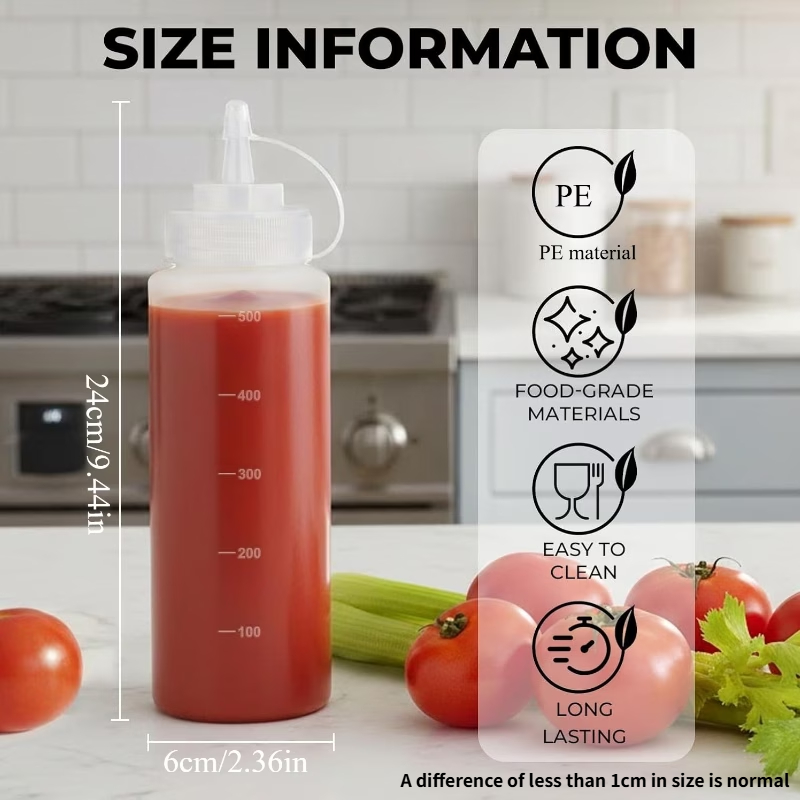 500 ML Plastik Sivri Ağızlı Sı - Sauce Squeeze Bottle incelemesi ve fiyatı