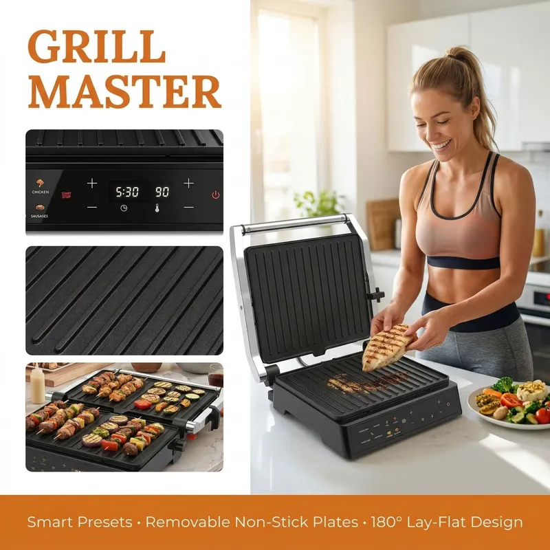 2000W Elektrikli Izgara Panini - Breakfast Sandwich Press incelemesi ve fiyatı