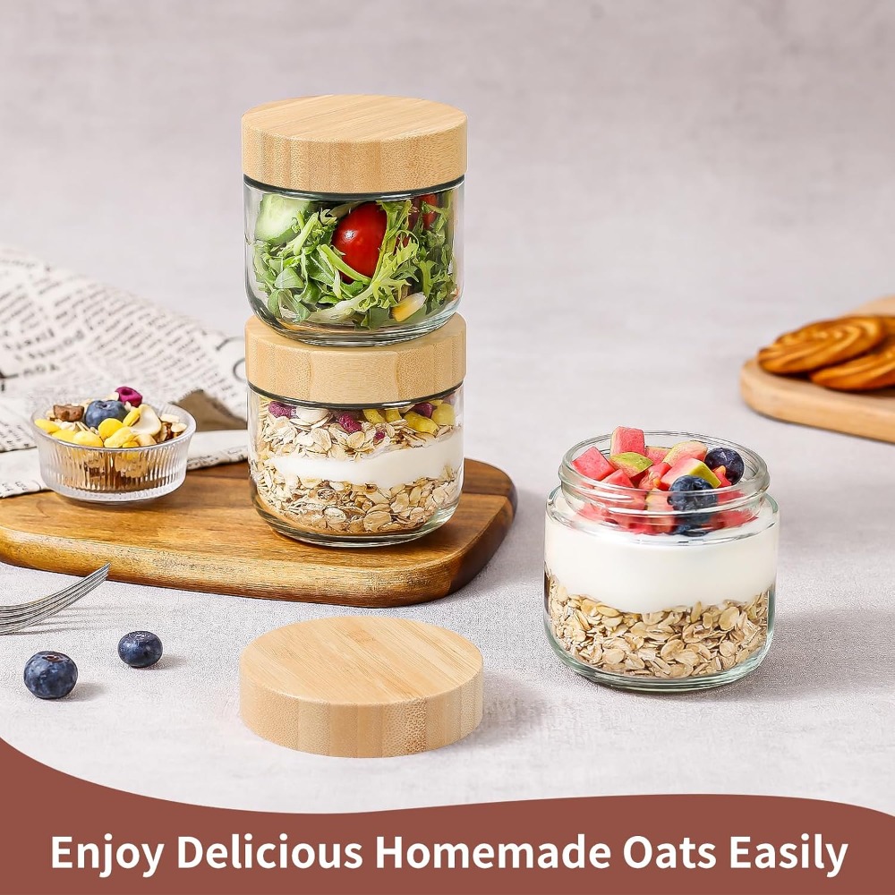 10 Oz Gecelik Yulaf Ezmesi Kap - Meal Prep Overnight Oats incelemesi ve fiyatı